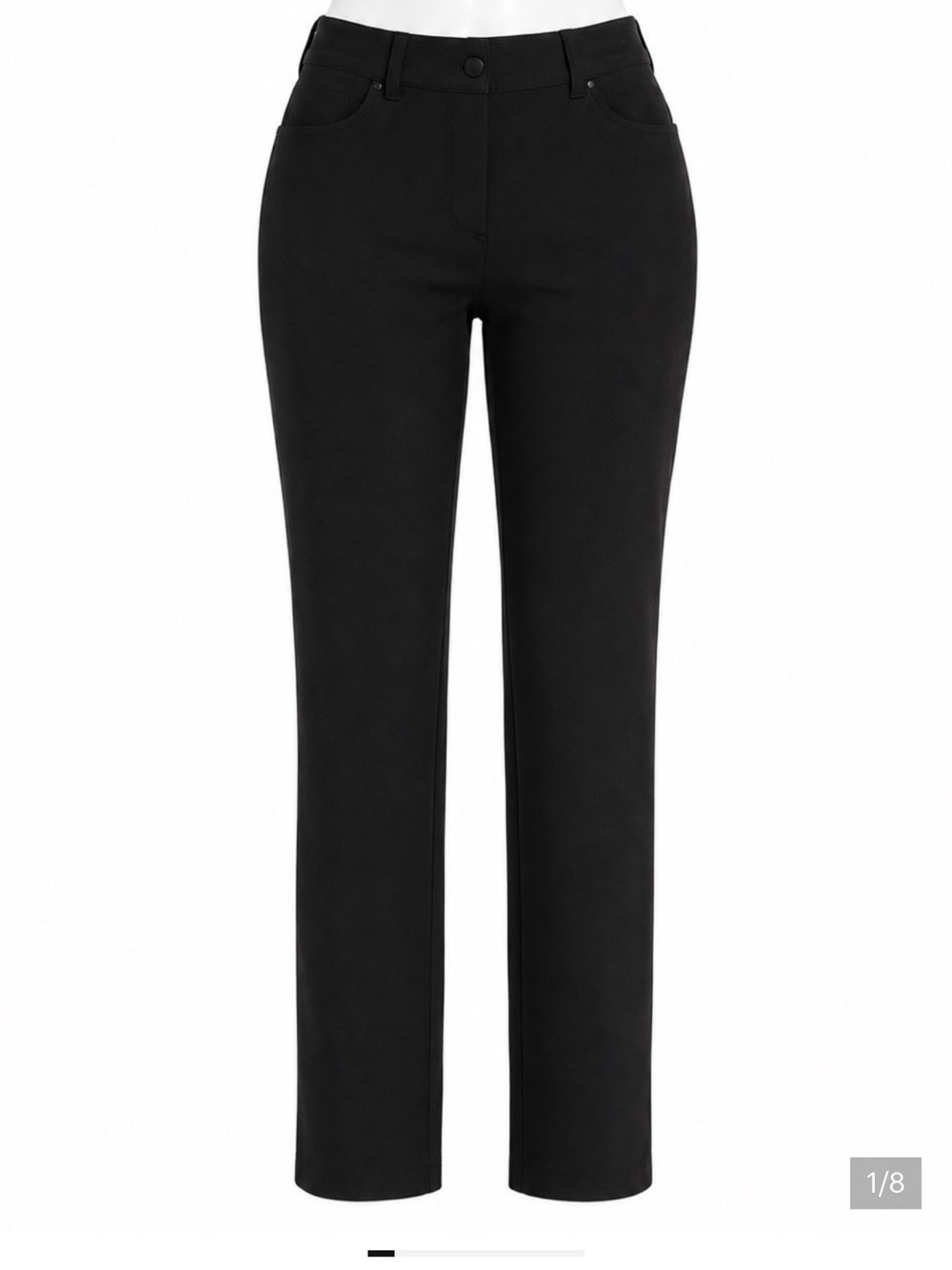 Size 6 Lululemon City Sleek 5 Pocket Pant Black Straight Leg Work Career